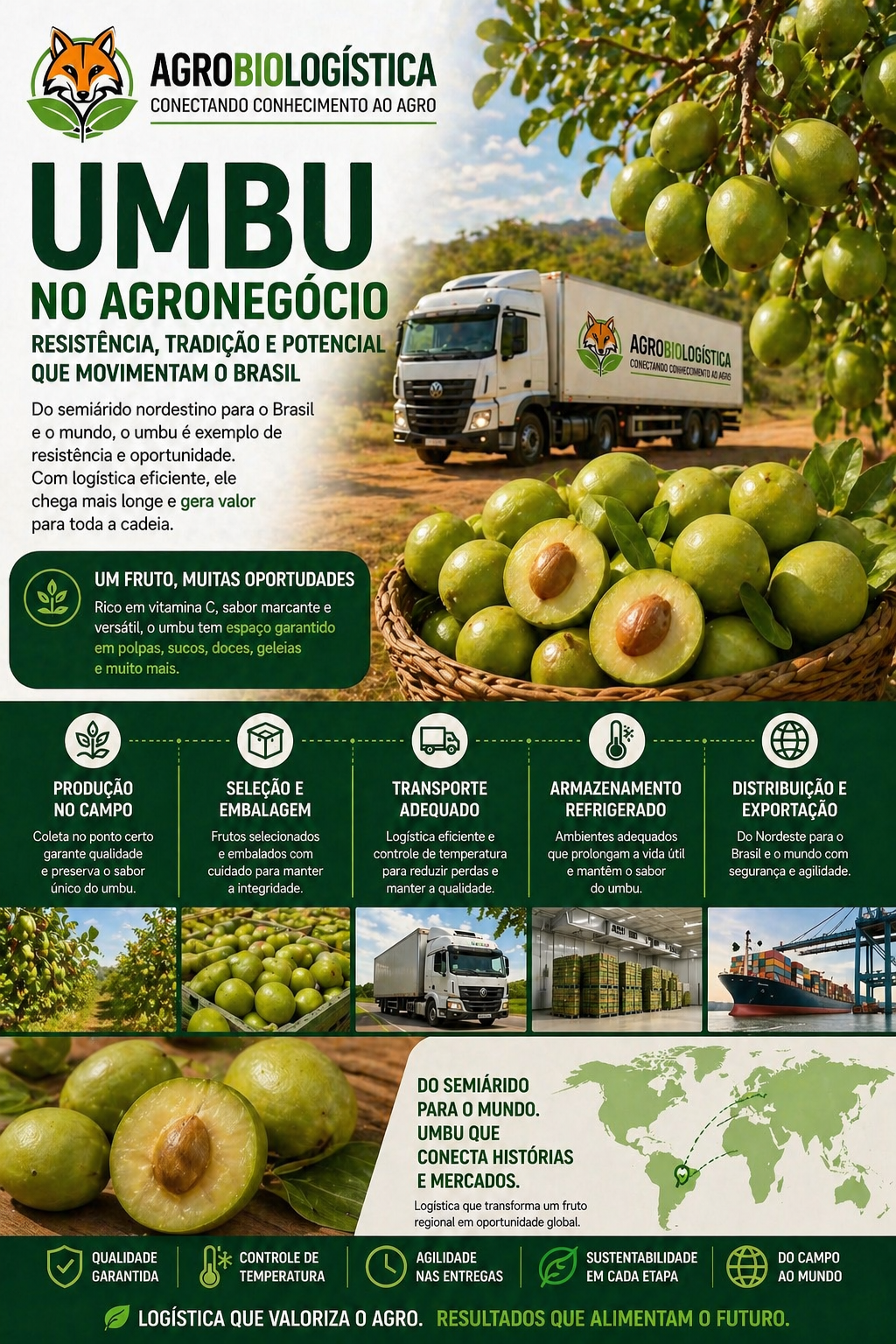 Umbu: o fruto resistente do semiárido e seu potencial no agronegócio brasileiro